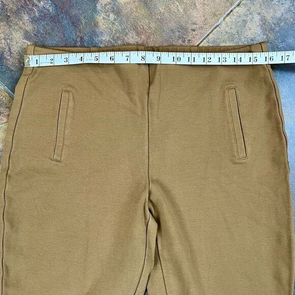 Chico’s Brown Stretch Ankle Ultimate Fit Juliet Career Pants 1.5 Medium 10 - Picture 4 of 9